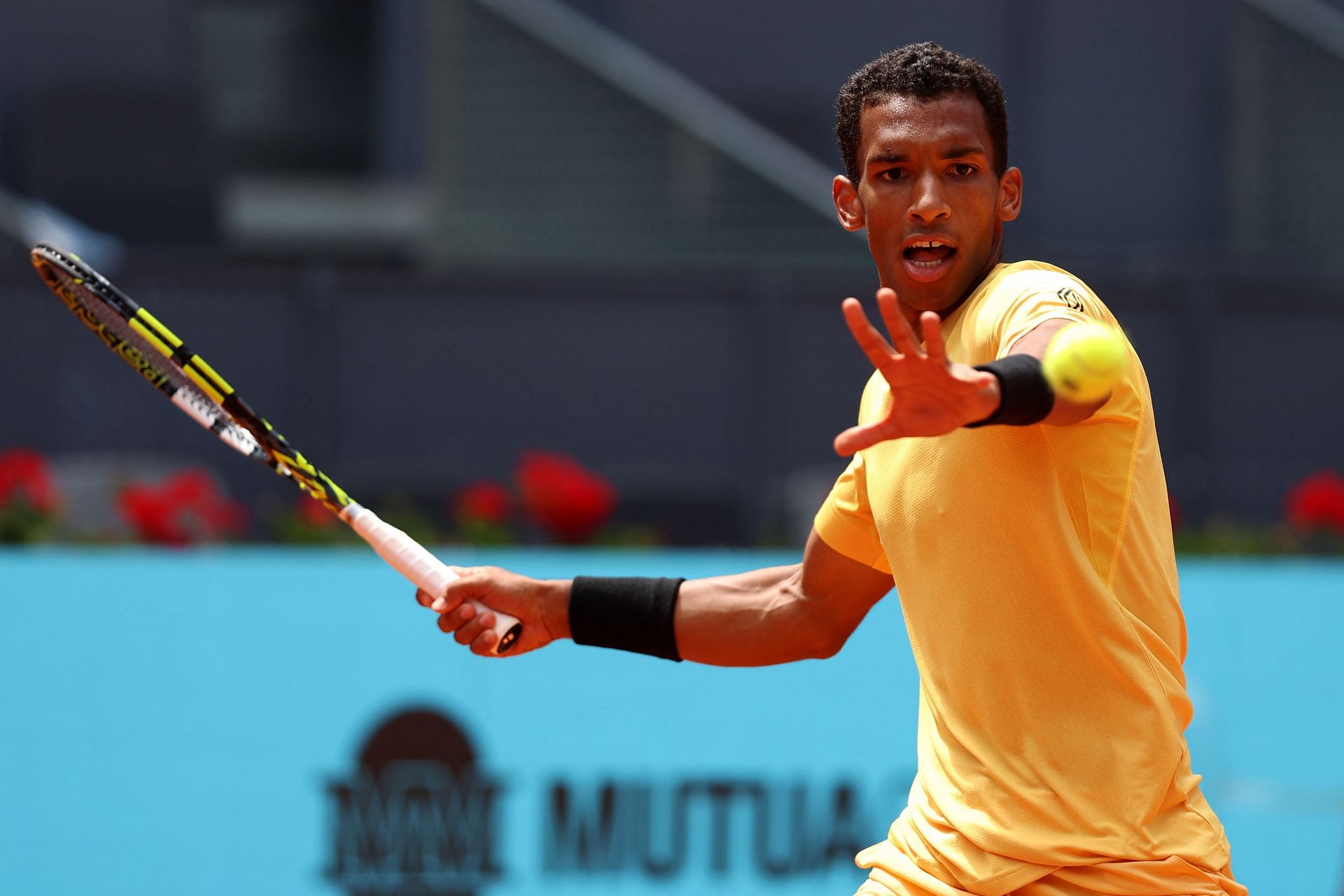 Felix Auger-Aliassime at the 2024 Madrid Open.